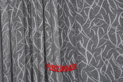 ÇALI MODEL GRİ RENK TEK KANAT PİLESİZ Hazır dikilmiş Fon Perde 150*260 cm - 4