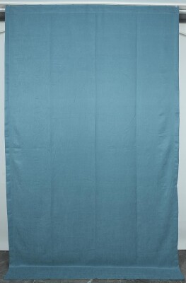 DOKUMA PETROL YEŞİLİ RENK (EKSTRAFOR BÜZGÜLÜ) TEK KANAT FON PERDE 150x260 CM - AKÇA TEKSTİL