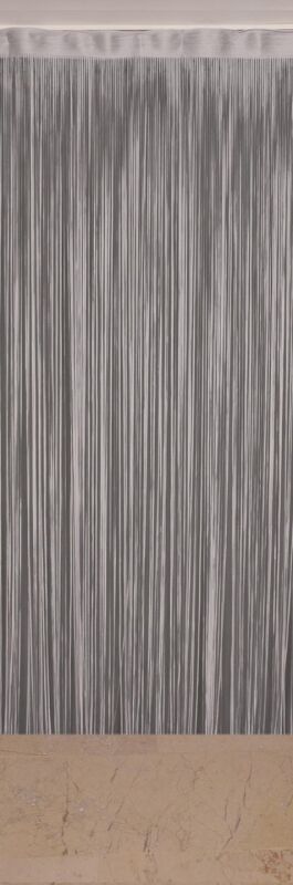DÜZ İP GRİ RUSTİK EN 100 CM BOY 210 CM HAZIR İP PERDE - 3