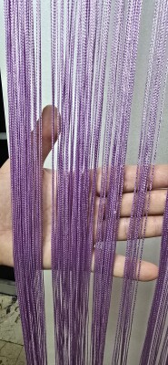 İP PERDE ÖZEL İNCE ZİNCİR LİLA RENK EN 100 CM BOY 300 CM - 6