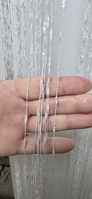 İP PERDE ÖZEL SERİ DANTEL KIRIK BEYAZ RENK (100 * 300) KORNİŞ VE RUSTİK KULLANIM - 8