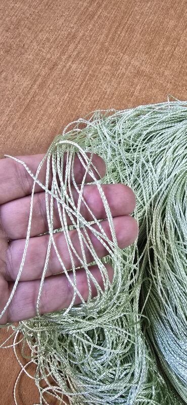 İP PERDE ÖZEL SERİ İNCE ZİNCİR FISTIK YEŞİLİ RENK (KORNİŞ+RUSTİK) EN 100 CM BOY 300 CM - 8