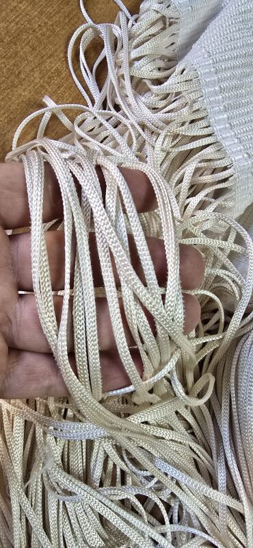 İP PERDE ÖZEL SERİ MEGA KALIN ZİNCİR KREM RENK (KORNİŞ & RUSTİK) EN 100 CM BOY 300 CM - 5