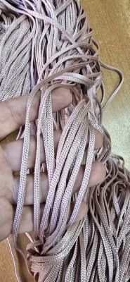 İP PERDE ÖZEL SERİ MEGA KALIN ZİNCİR PUDRA RENK (100 * 300) KORNİŞ VE RUSTİK KULLANILABİLİR - 5