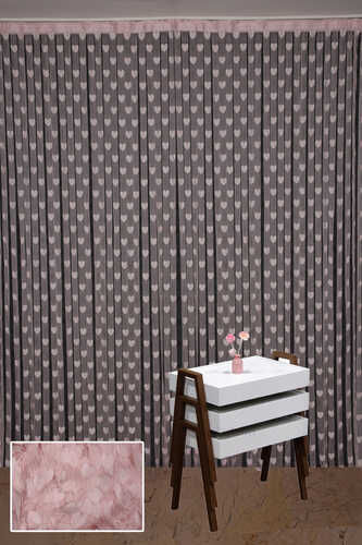 KALPLİ MODEL PUDRA RENK İP PERDE HAZIR İP PERDE 300*270 - 1