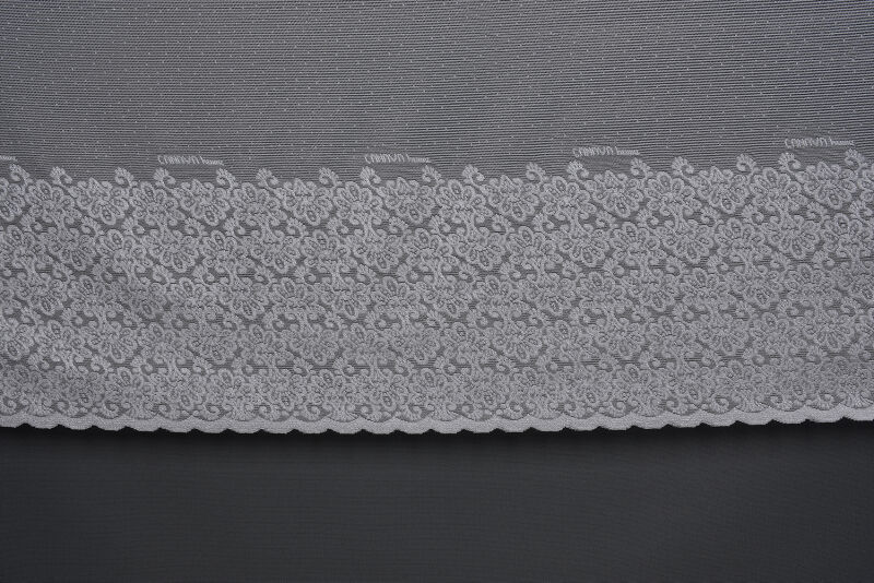 KDK 1260 DESEN GRİ RENK TEK KANAT Hazır dikilmiş Pileli Fon Perde 300*260 cm - 2