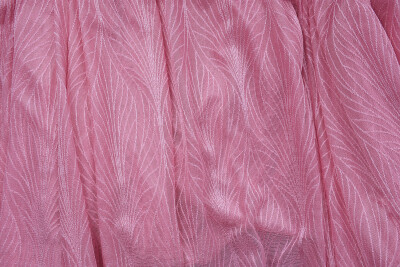 KDK 2580 DESEN PEMBE RENK TEK KANAT Hazır dikilmiş Pileli Fon Perde 300*260 cm - 8
