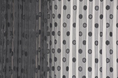 KÜÇÜK PUANLI MODEL ANTRASİT RENK HAZIR DİKİLMİŞ İP PERDE 180 * 280 cm - 5