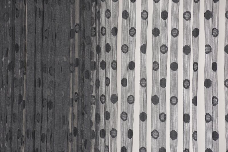 KÜÇÜK PUANLI MODEL ANTRASİT RENK HAZIR İP PERDE 100 * 280 cm - 5