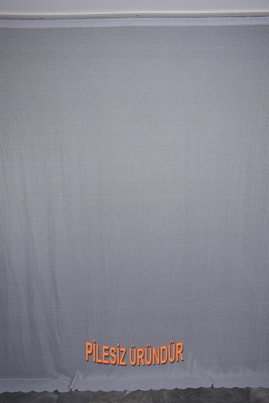 PETEK MODEL GRİ RENK TEK KANAT PİLESİZ Hazır dikilmiş Fon Perde 150*260 cm - 1