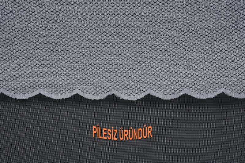 PETEK MODEL GRİ RENK TEK KANAT PİLESİZ Hazır dikilmiş Fon Perde 150*260 cm - 3