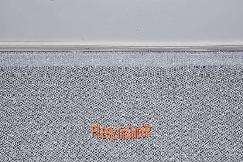 PETEK MODEL GRİ RENK TEK KANAT PİLESİZ Hazır dikilmiş Fon Perde 150*260 cm - 4
