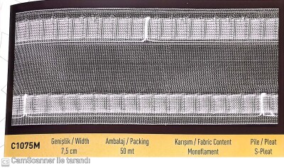 S PİLE EKSTRAFOR Kod : C1075M (50Mt) 7,5 CM - 1